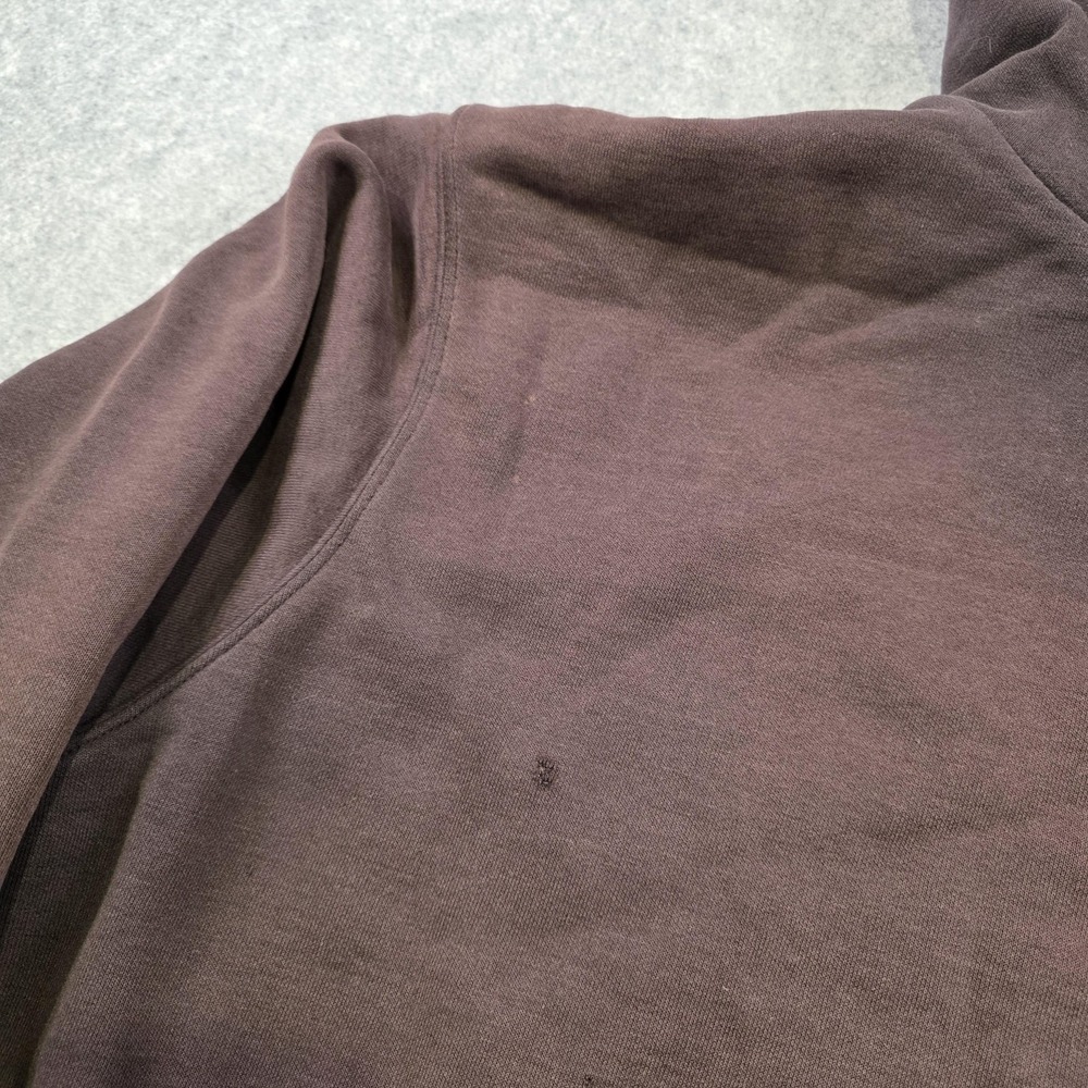 Carhartt Hoodie Mens XL Brown Lined Workwear Sweatshirt Pullover FADED J170 - Picture 16 of 16